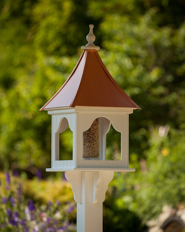 Copper Roof Bird Feeder Square Gazebo - 36x14